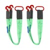 QWORK 2 Pack Two Leg Bridle Web Sling, 5Ft 6613lb