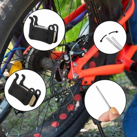 4 Pairs Resin Brake Pads Bicycle Disc Brake Pads Compatible with Shimano Deore XT XTR LX SLX Hone Alfine Saint Disc Brake