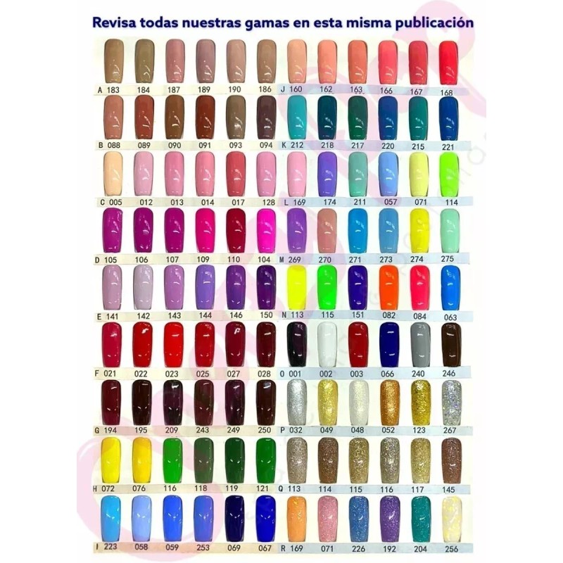 Mussa Set Esmaltes Semi Permanentes Marca Mussa Caja Con 6