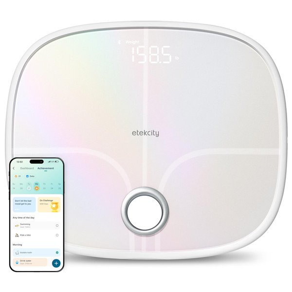 Etekcity Etekcity Smart Rechargeable Scale for Body Weight, BMI, Fat,