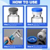 BrightRow 100 Pack 3ml Sterile Empty Vials with Self Healing