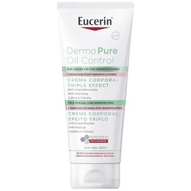 Eucerin DermoPure Triple Effect Crema Corporal (200ml) Anti-Imperfecciones, Anti-Manchas, Anti-Brillo, Calma e hidrata, ideal para piel grasa o con...