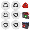 6 Reusable Absorbent Pads + Spare Mop Head-Compatible with Vileda