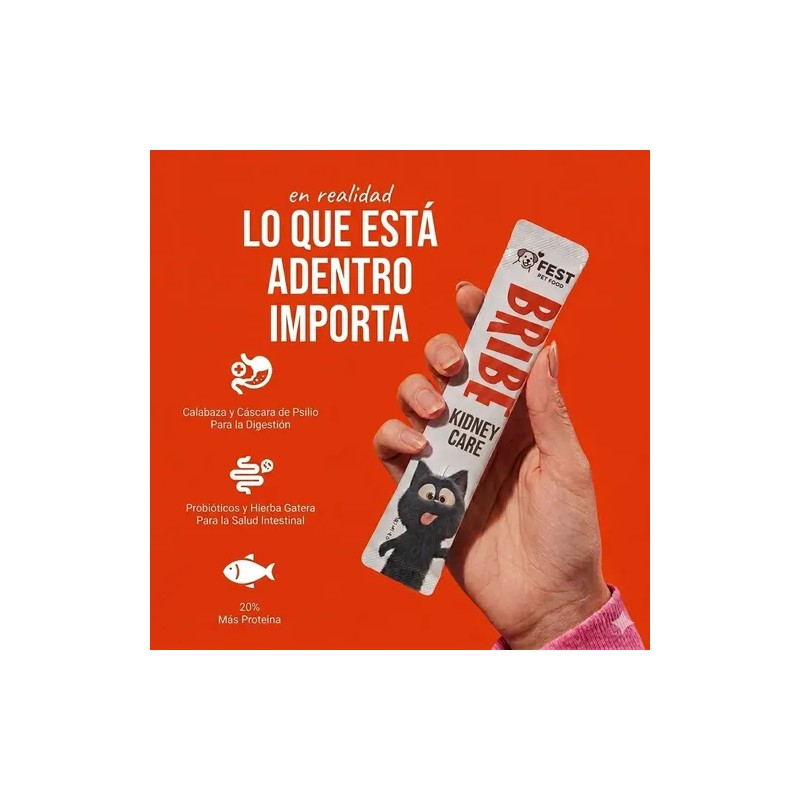 Kit 50 Premios Para Gato Cuidado Renal Probióticos Salmon