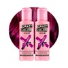 Crazy Color Vibrant Cyclamen Semi-Permanent Duo Hair Dye. Highly Pigmented