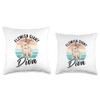 Rabbit Lover Design with Flemish Giant Throw Pillow