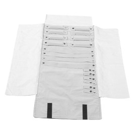 COLLBATH Luxury Velvet Earrings Necklace Bag Travel Roll Organizer Ring Holder Store 12 Rings 12 Pairs of Earrings