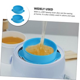 Mikinona 2pcs Wax Melting Pots Foldable Wax Heater Accessories for Salons Spas Inner Containers for Easy Melting Material