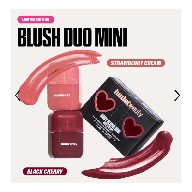Huda Beauty Mini Baby Blush Duo Set Rubor Liquido 2