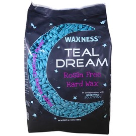 Wax^ness Teal Dream ~ Sparkly Rosin Free Hard Wax Beads 2.2 LB / 1 KG