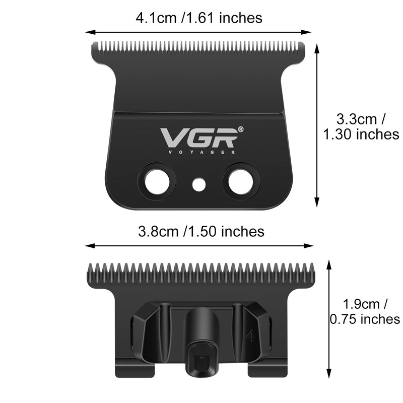 VGR 906/992/640 Trimmer T Blade Replacement, Carbon Steel T Shaped