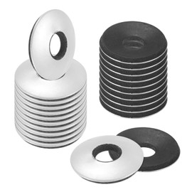 M METERXITY 50-Pack EPDM Bonded Sealing Rubber Washers, 304 Stainless Steel 5/16" x 7/8"OD Neoprene Rubber Washers Gasket for Bolts/Screws/Machinery/Ships/Roof