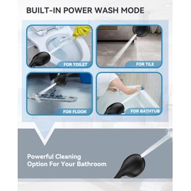 JDO Shower Head with Handheld, High Pressure Handheld Shower Head 9 Settings, Detachable Shower Head Set with Stainless Steel Hose and Shower Bracket (Matte Black)