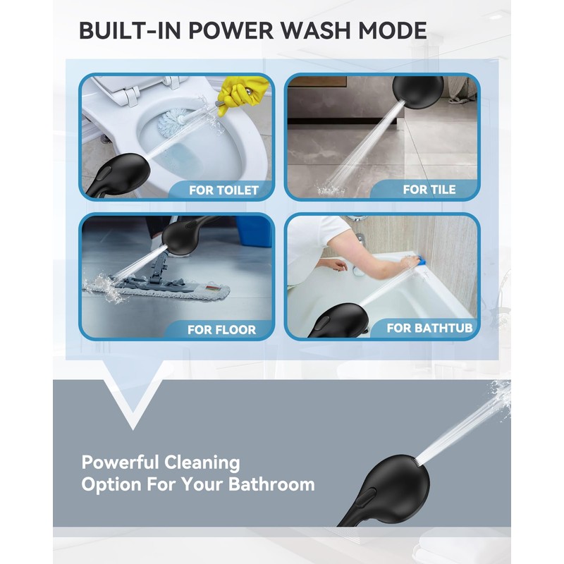 JDO Shower Head with Handheld, High Pressure Handheld Shower Head