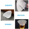 Housoutil 4PCS Stainless Steel Tea Infuser Pads, Leaf-Shaped Mesh Strainer