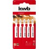 kwb 5 x Jigsaw Blades Laminate (Suitable for Laminate, Hardwood,