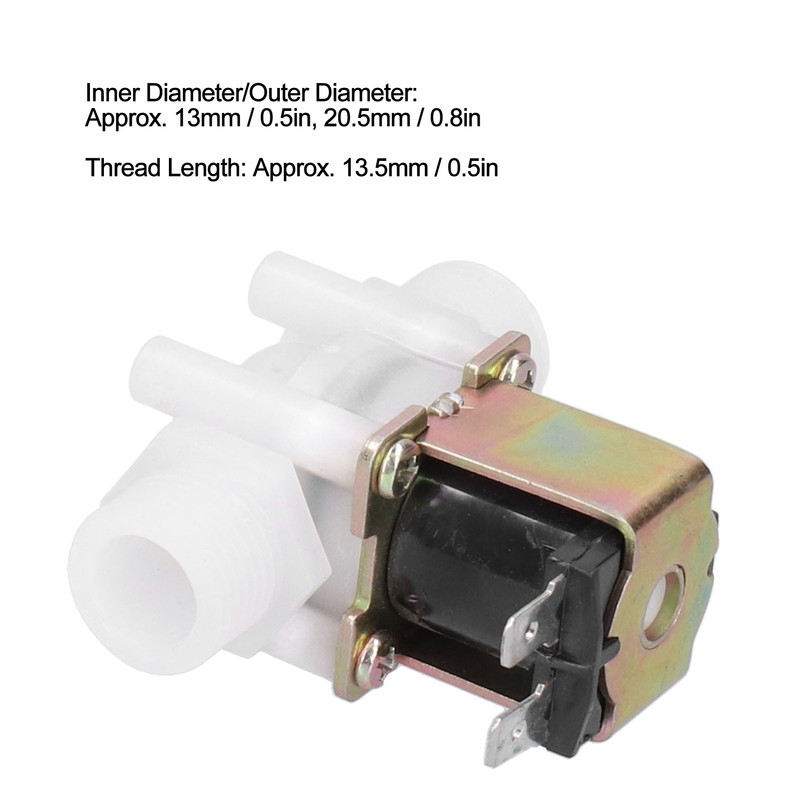 G1/2 Electric Solenoid Valve Drinking Fountain Water Inlet Controller Normally