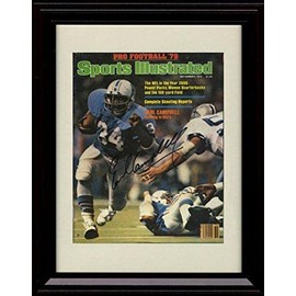 Earl Campbell SI Autograph Promo Print - Houston - Framed 8x10