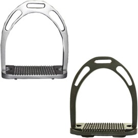 HKM Sports Equipment Aluminium Stirrups Light Pair Black