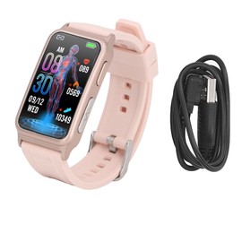 Fitness Tracker with Sleep Monitor Intelligent 1.47 Inch Full Touch Screen NFC Sensor Analysing Sleep IP67 Waterproof Pedometer Step Counter for IOS Pink