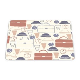 Bonamaison, Rechteck Pop Art Digital Bedruckt Mauspad, rutschfeste Unterseite, für Büro und Zuhause, Größe: 22x18 cm