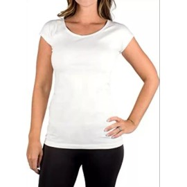 Layer Simply 3 Pack Layer Simply XS XSmall White Hugger Short Cap Sleeve Tee undershirt