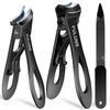 Toenail Clippers for Men Thick Nails,Slanted Curved Ingrown Nail Clippers