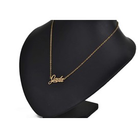 Aoloshow Gold Jada Name Nameplate Necklace Stainless Steel Jewelry for Mothers