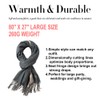 MaaMgic Women's Two Tone Stole with Cotton Pashmina Autumn Winter