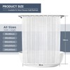 Aeici Anti-Mould Shower Curtain 180 x 180 cm Transparent EVA
