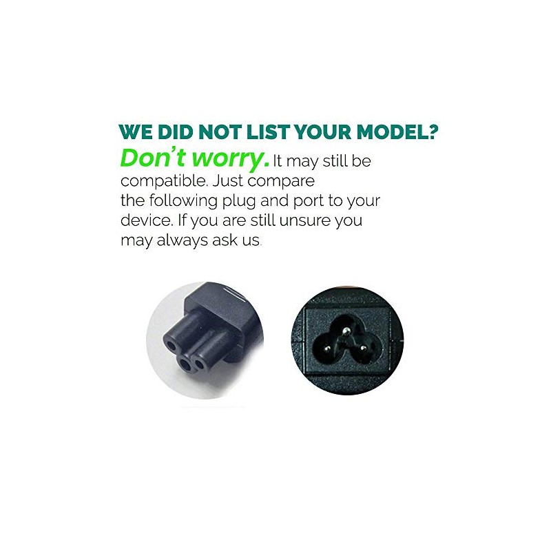 K-MAINS AC Power Cord Cable Compatible with ECOVACS Robotics DEEBOT