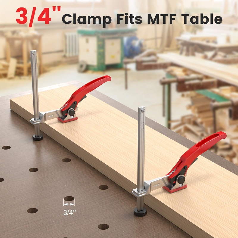 Housolution Bench Dog Clamp, 3/4 inch Dog Holes Workbench Clamp