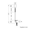 ledscom.de LELE E27 Clamp Light with Gooseneck Black Including E27
