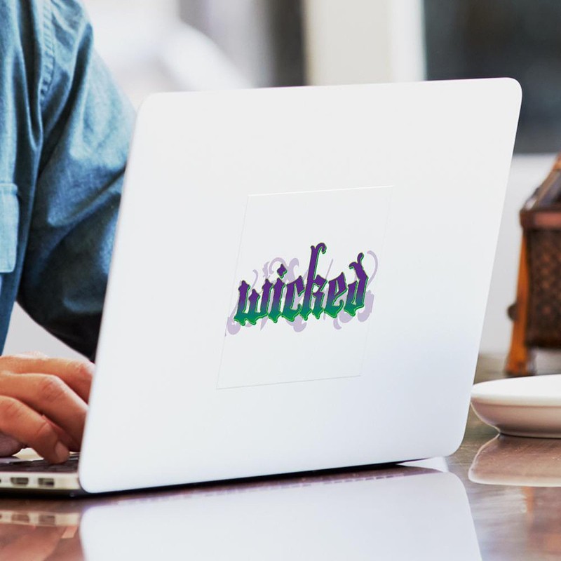 CafePress Wicked Sticker Square Bumper Sticker Car Decal