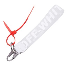CICINIO Cordón de muñeca para llaves, llavero clásico de pulsera, llavero con correa de muñeca para mujeres y hombres (Blanco)