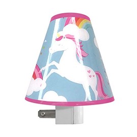 Heritage Kids Unicorn Shade Plug-in Nightlight, Decorative Soft Glow for Girls Room Decor