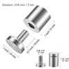 LuckIn 8 Pack Standoff Screws for Acrylic (1 in. Dia