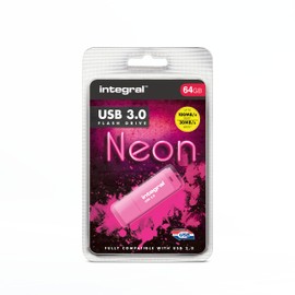 Integral 64GB Neon Pink USB 3.2 Gen 1 Flash-Laufwerk