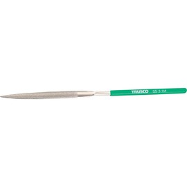 TRUSCO GS-5-HA Diamond File for Precision Blade Length 3.1 inches (80 mm), Half Round