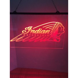 Indian Motorcycle  Led neon Light Sign Man Cave Garage