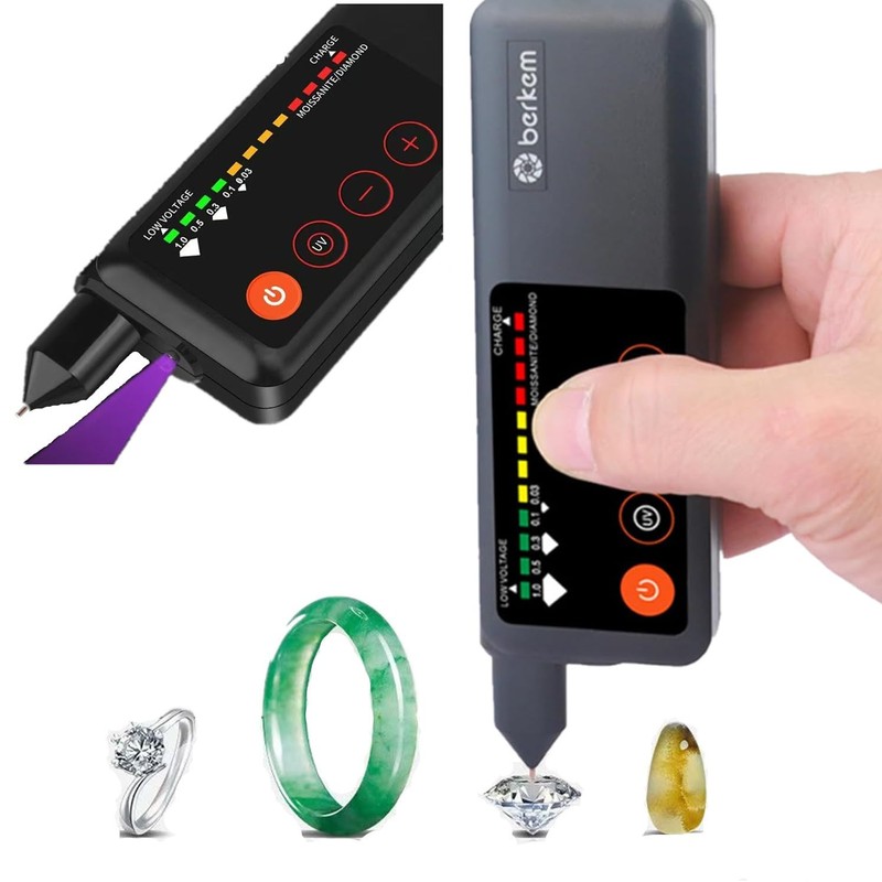 Rechargeable Professional Diamond Tester Pen with UV Light,Rechargeable Diamond Tester