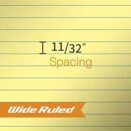 KAISA Flower Cover Legal Pads 8.5x11 Notepads Writing Pads, Wide Ruled Premium Note Pads 20lb Heavy Paper, 50 Sheets Canary 2 Pads, Made In The USA