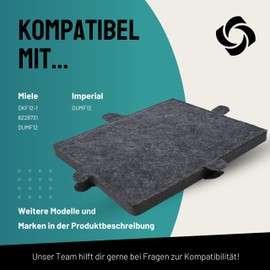 FilterBase® Activated carbon filter suitable for Miele DKF12-1 or 6228731-1 filter for cooker hoods DA269-4 / DA279-4 / DA390 / DA420 / 28996265D