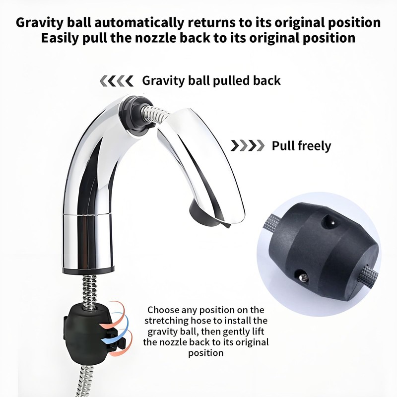 Wjelet Faucet Gravity Ball Pulldown Hose Weight Replacement Part, Kitchen