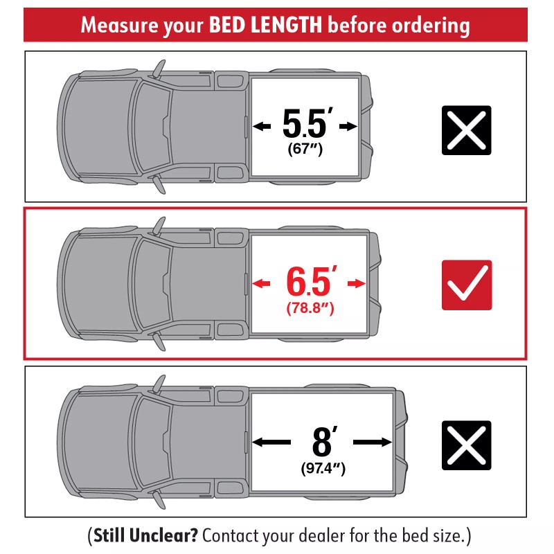 MaxMate Fit 2009-2014 Ford F-150 6.5' Bed Soft Roll-up Tonneau