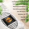 DIMESHY Roasting Rack, Black with Integrated Feet, Enamel Finished, Nonstick,
