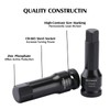 MIXPOWER 1/2" Drive Master Impact Hex Bit Set, Hex Driver,