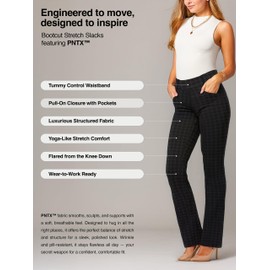 Conceited Pinstripe Pants Women Dress Pants - Wear to Work Pants - Womens Dress Pants - Slacks - Business Casual Office - Book Smart - X-Large