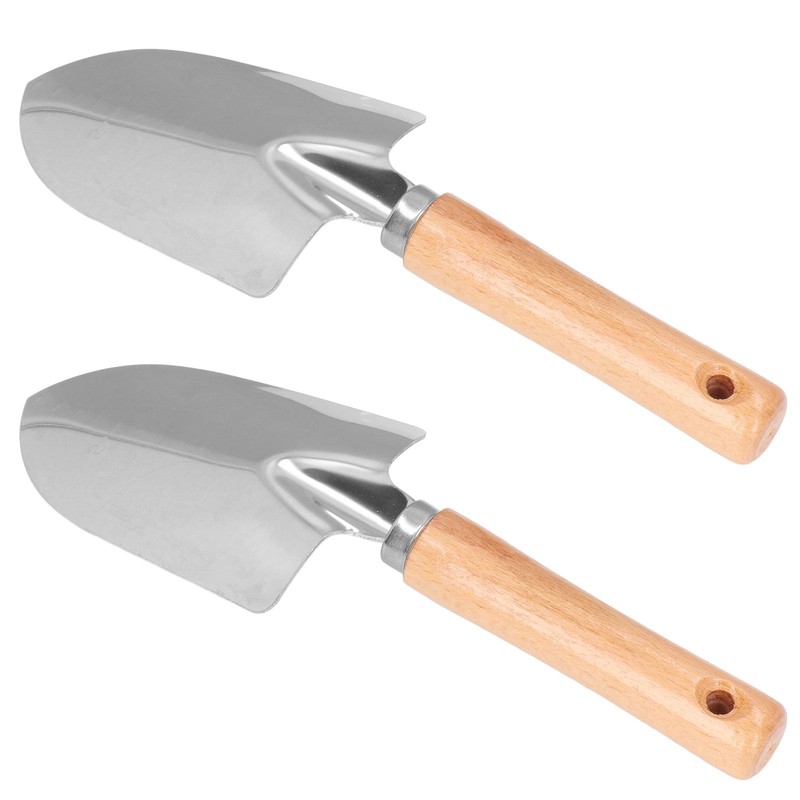 2Pcs Stainless Steel Garden Loose Soil Scoop Wearable Rope Portable