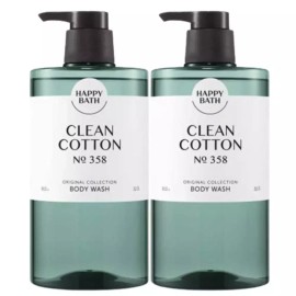 Happybath 해피바스 오리지널컬렉션 바디워시, 코튼, 910g, 2개 Happybath Original Collection Body Wash, Cotton, 910g, 2 Pieces
